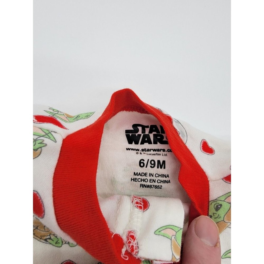 Star Wars Mandalorian Baby Yoda Unisex Blanket Sleeper Size 6-9 Months New - Picture 5 of 6